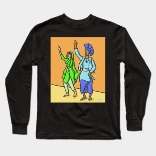 Bhangra Couple Dance Long Sleeve T-Shirt